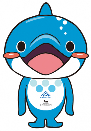 世界水泳2022のマスコットキャラクター シーライ Mサイズ 世界マスターズ