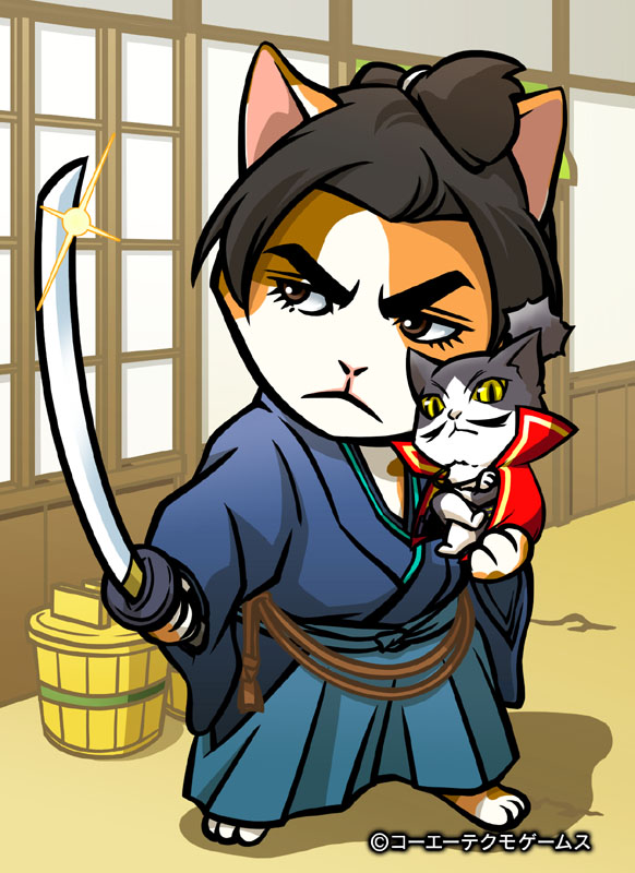 コーエーテクモゲームス のぶニャがの野望 猫侍 のコラボ企画を実施 俳優 北村一輝が演じるキャラがゲームに登場 Gamebiz
