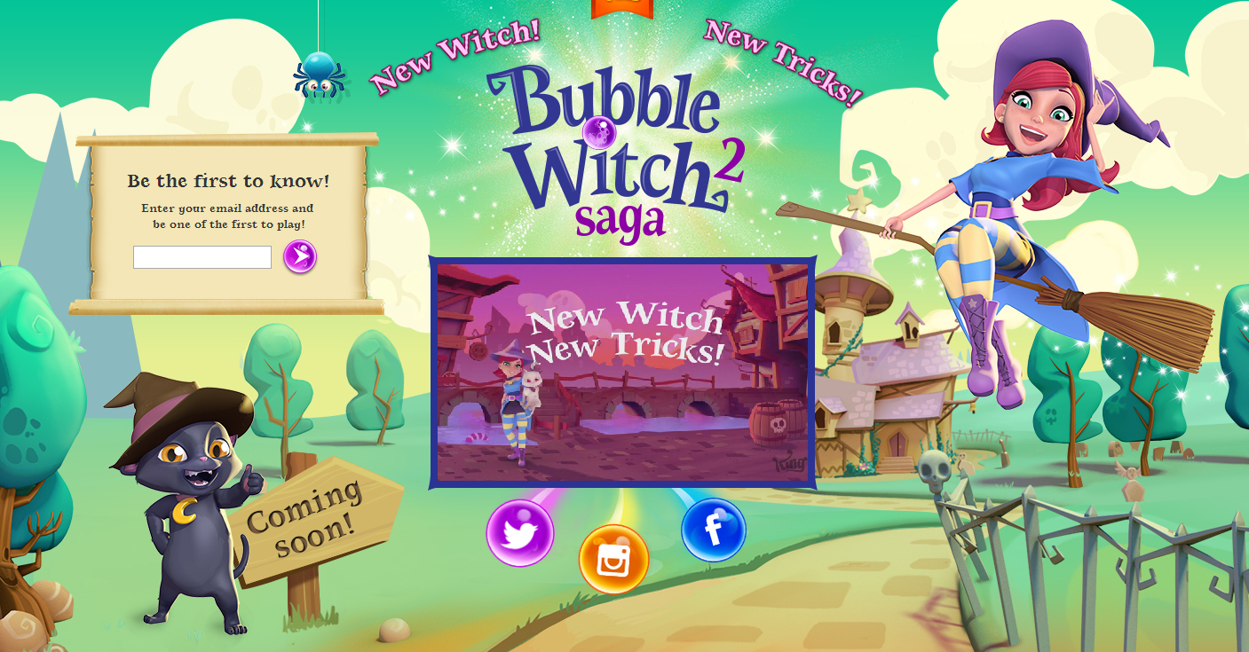 Desenvolvedores de Candy Crush anunciam o jogo Bubble Witch Saga 2