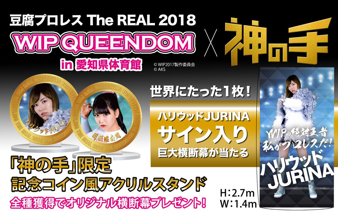 神の手』がAKB48グループ出演の「豆腐プロレス」リアルイベントと