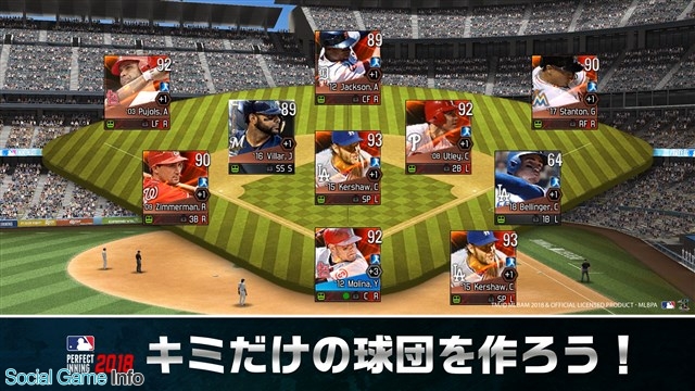 Gamevil Com2us Japan スマホ向け3d野球ゲーム Mlbパーフェクトイニング18 で最新データを取り入れたアップデート版を配信開始 Gamebiz