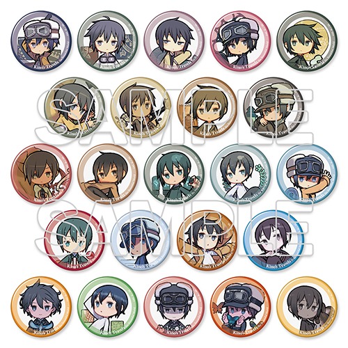 キノの旅　缶バッジ　黒星紅白展 キノの旅 缶バッジ 黒星紅白展 キノの旅 the Beautiful World
