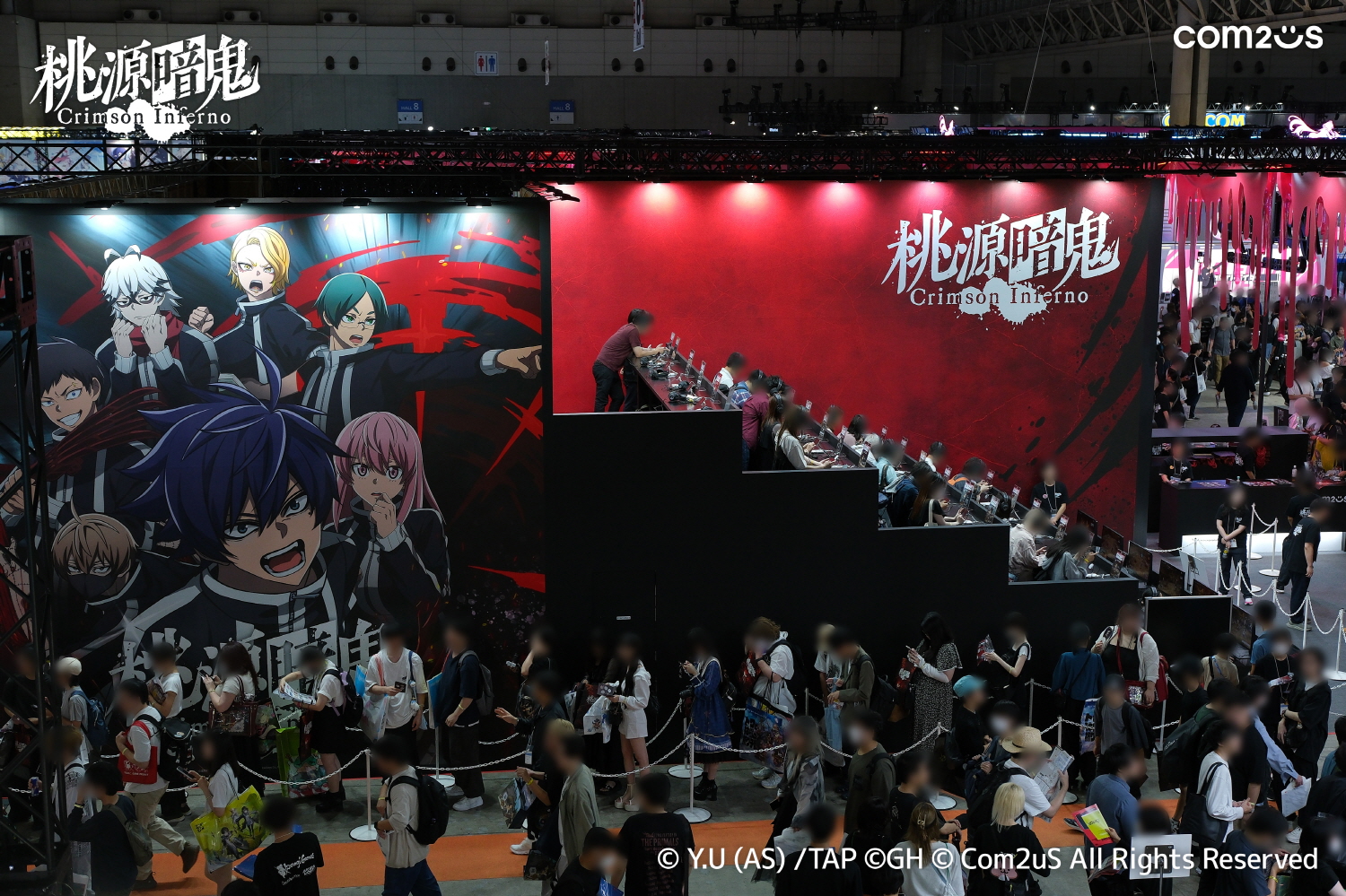 Com2uS Japan、TGS2025に新作RPG『桃源暗鬼 Crimson Inferno』のブース