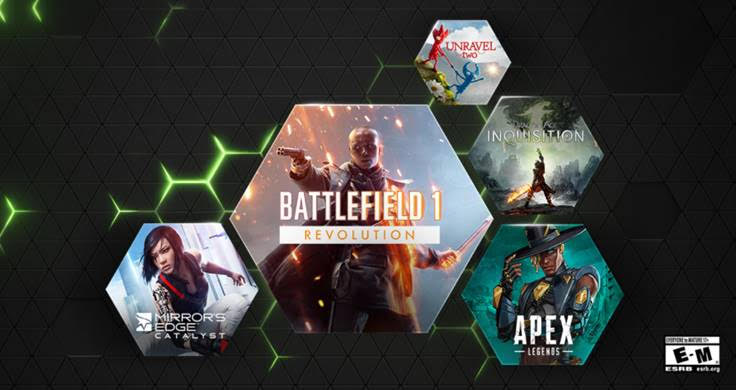 NVIDIA、GeForce NOWストリーミングでEA作品を追加　『Apex Legends』に続き「Battlefield」「Mirror's Edge」など4タイトルが対応