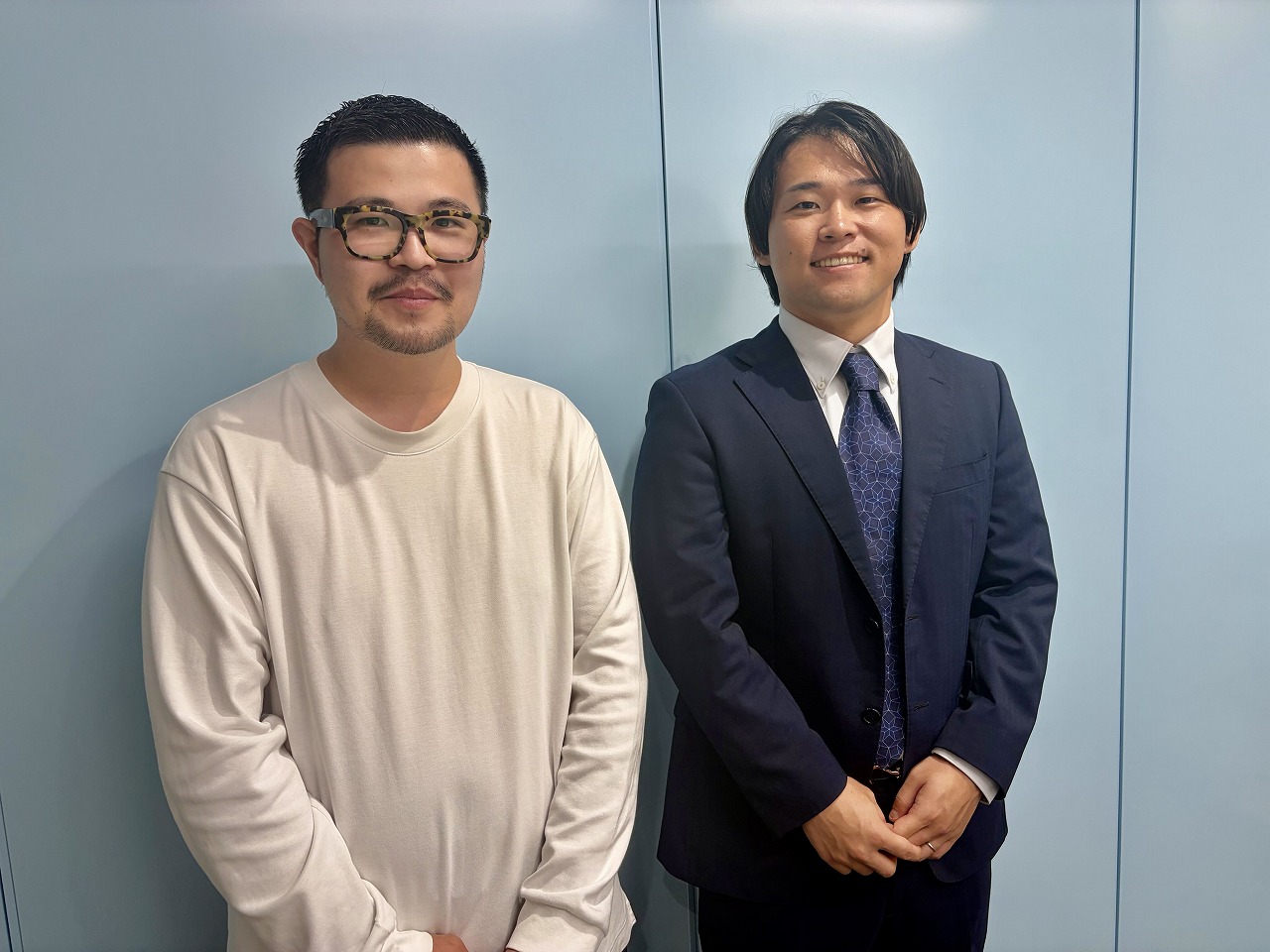 左から前島弦季氏、林宏信氏。今回前島氏は似顔絵での出演