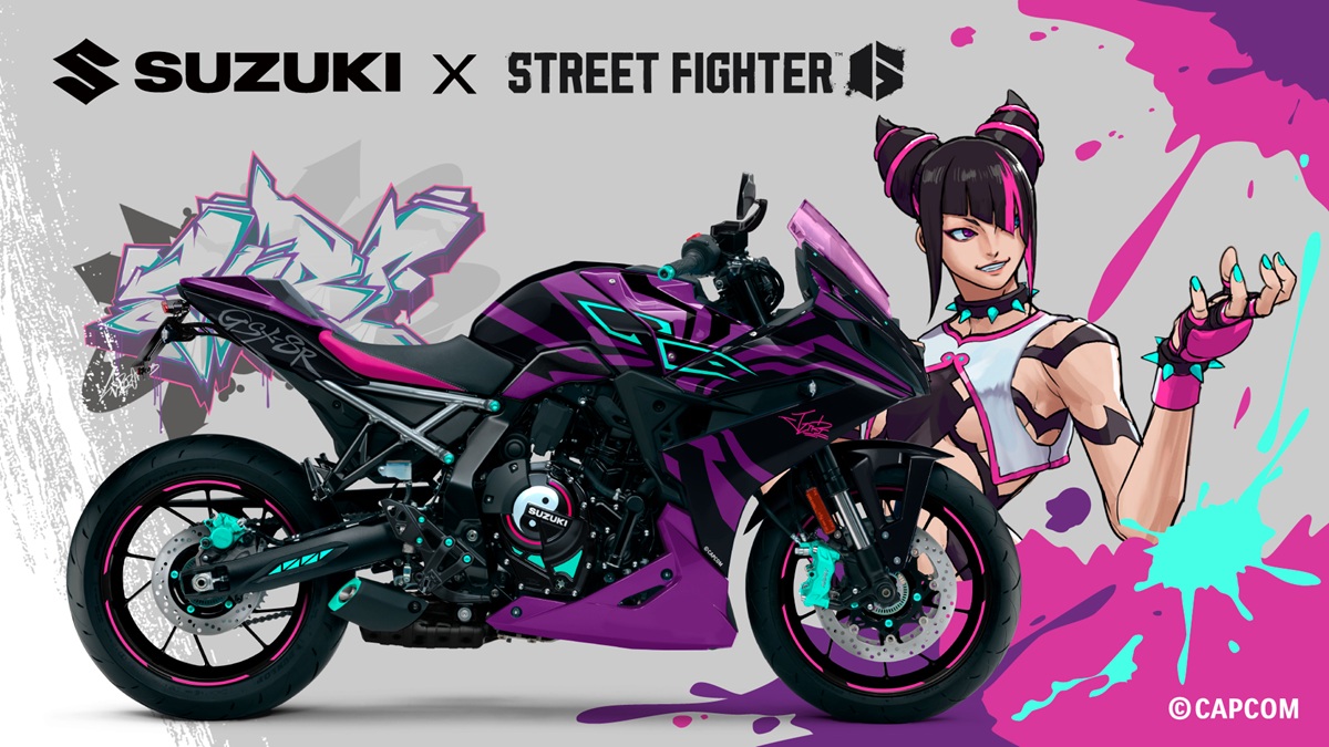 Capcom將展出Suzuki X Street Fighter 6合作自行車