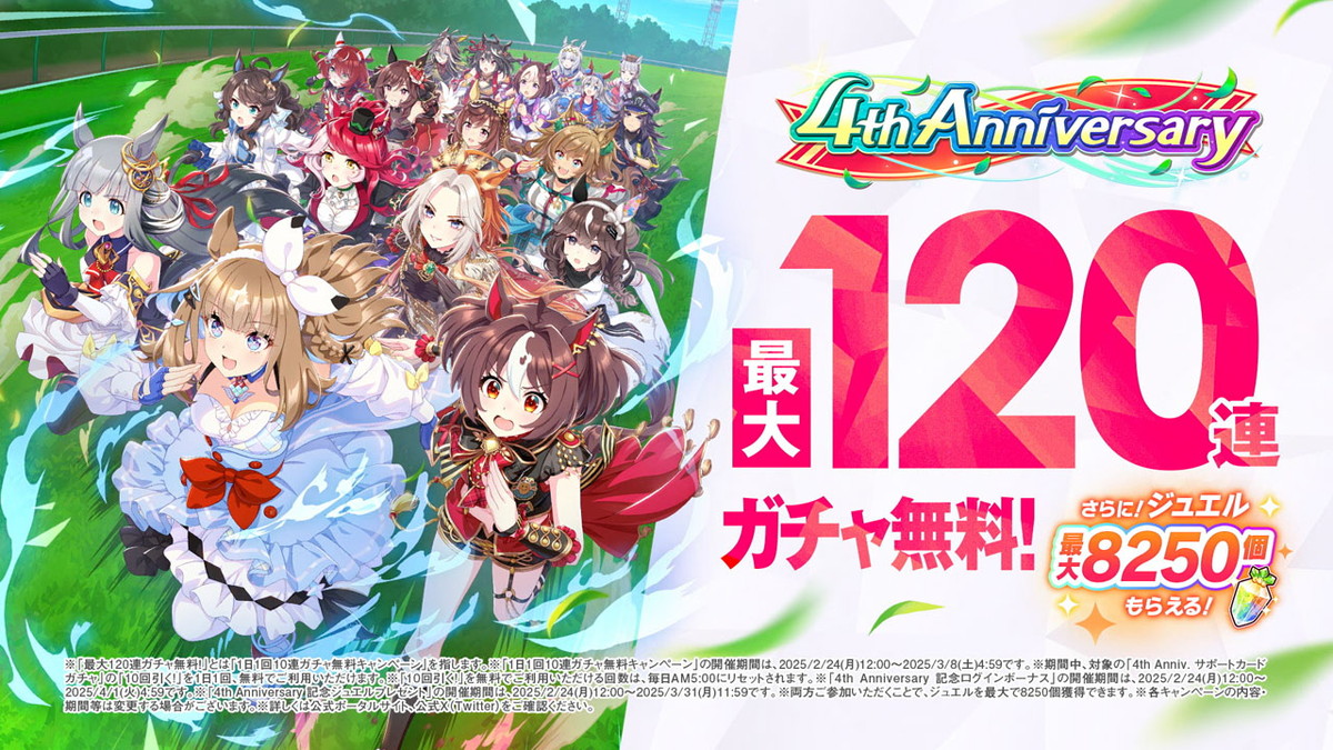 ウマ娘プリティーダービー 4th Anniversary キャラファイングラフ サイストア on X: 