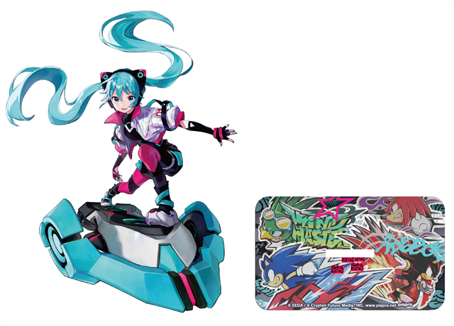 初音ミク　×　ソニックレーシング クロスワールド　コラボ　アクリルスタンド 初音ミク × ソニックレーシング コラボ アクリルスタンド クロス