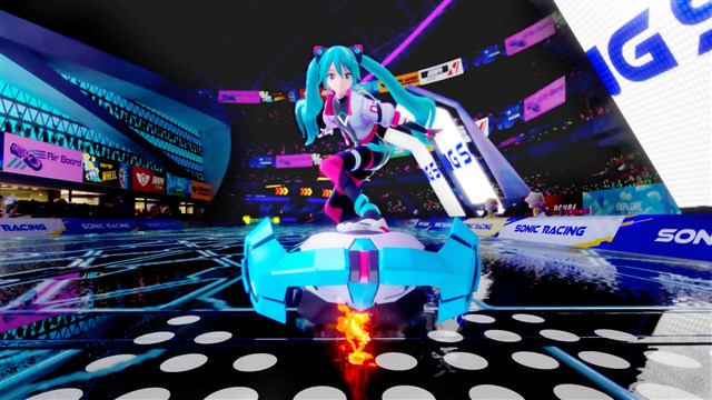初音ミク ソニックレーシングコラボアクリルスタンド 初音ミク × ソニックレーシング コラボ アクリルスタンド クロス