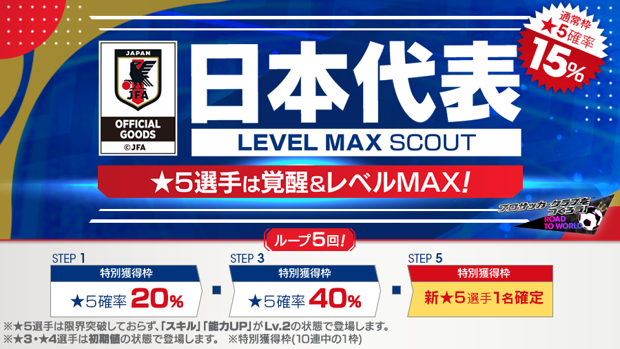 セガ サカつくrtw で21 22新ver の日本代表選手が登場する 日本代表level Max Scout を開催 日本代表free Scout も Gamebiz